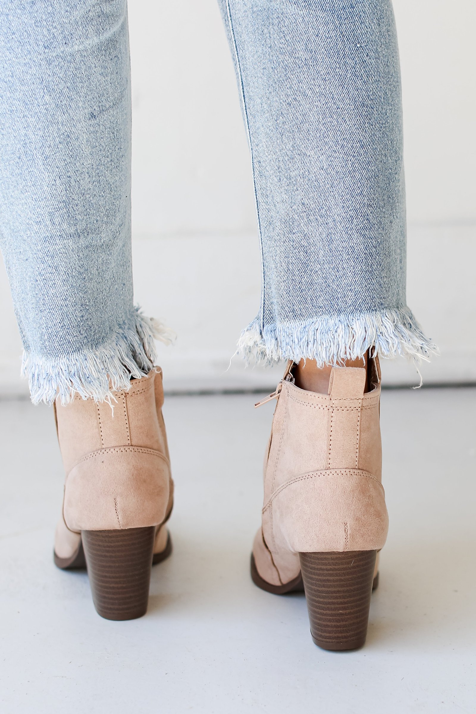 Right This Way Taupe Booties