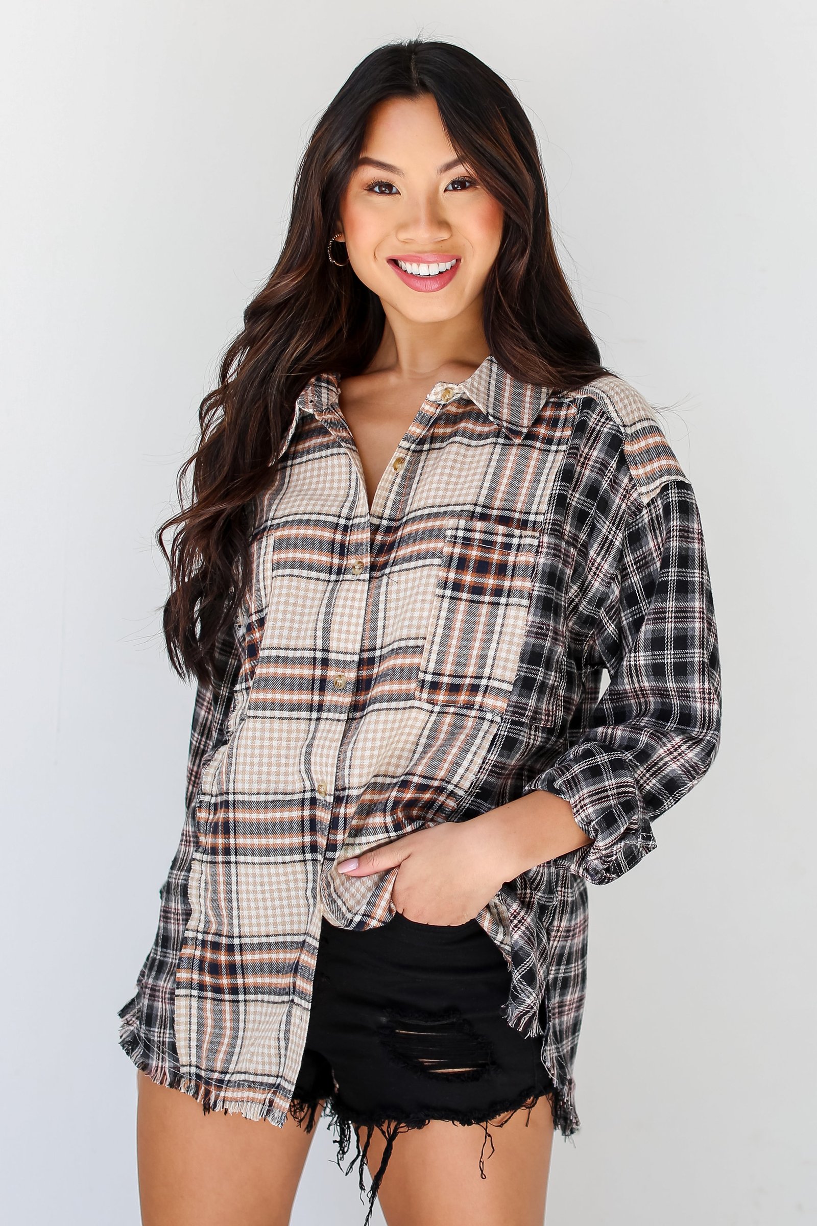 Plaid Times Color Block Flannel