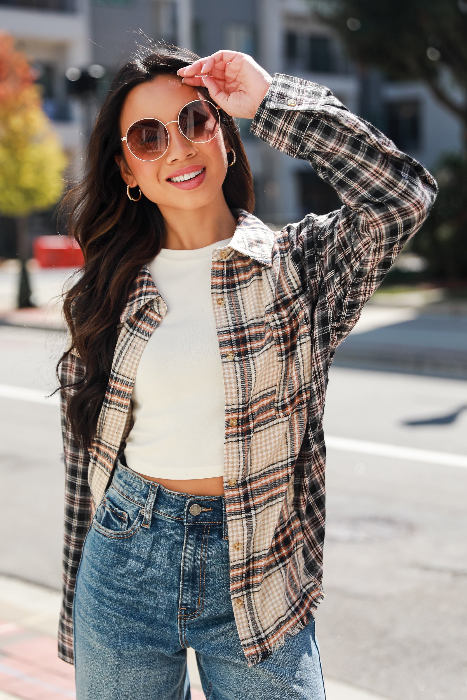 Plaid Times Color Block Flannel