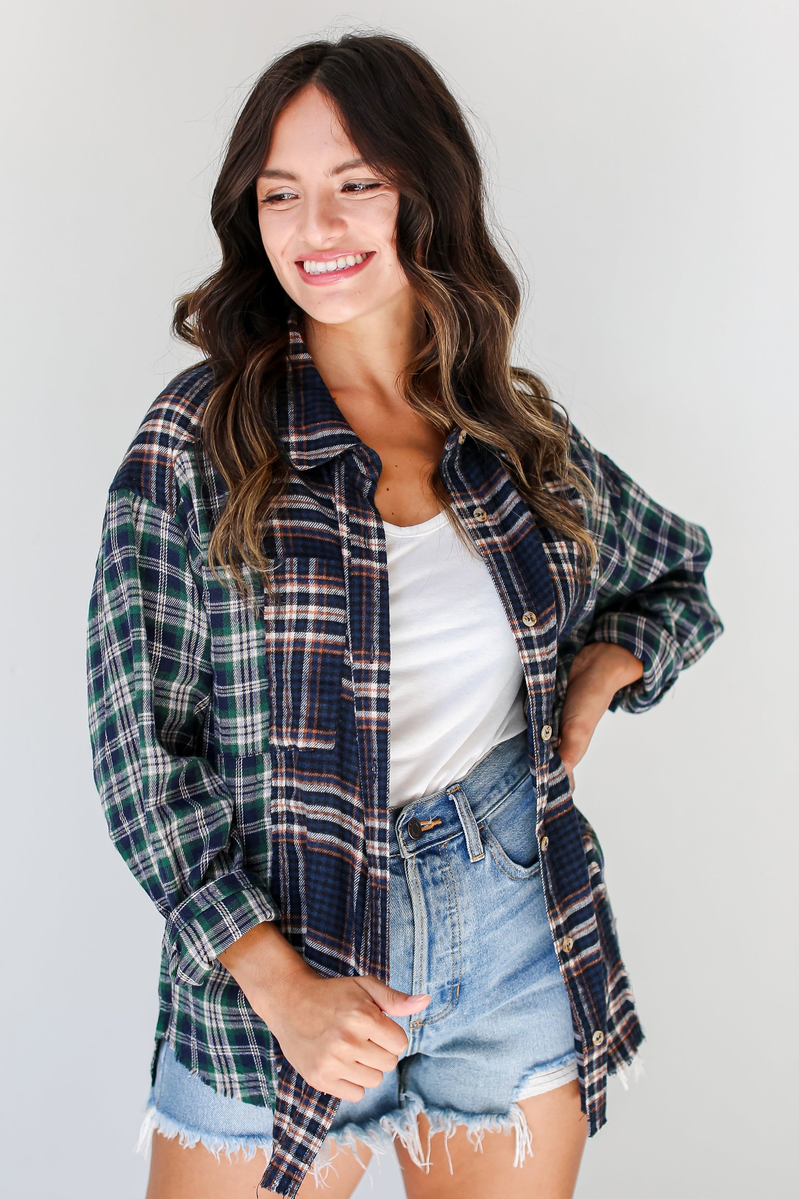 Plaid Times Color Block Flannel